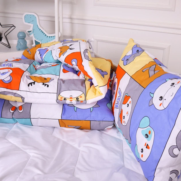 Одеяло антиаллергенное Kids Time 20-0039 Zoo alphabet бязь (зимнее) Детский - изображение 4