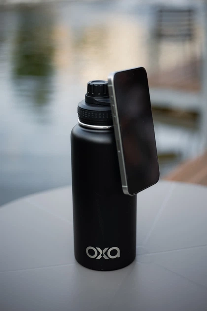 Термопляшка ОХА + MagSafe, Чорна 940 мл - зображення 4