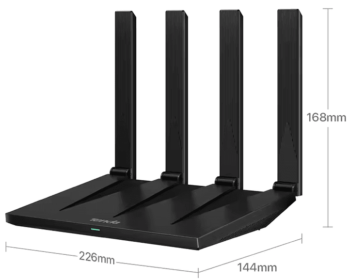 Беспроводной маршрутизатор роутер Tenda A-X-12 Pro AX3000, Wi-Fi 6, 2402 Мбит/с - Фото 3 Беспроводной маршрутизатор роутер Tenda A-X-12 Pro AX3000, Wi-Fi 6, 2402 Мбит/с - изображение 3