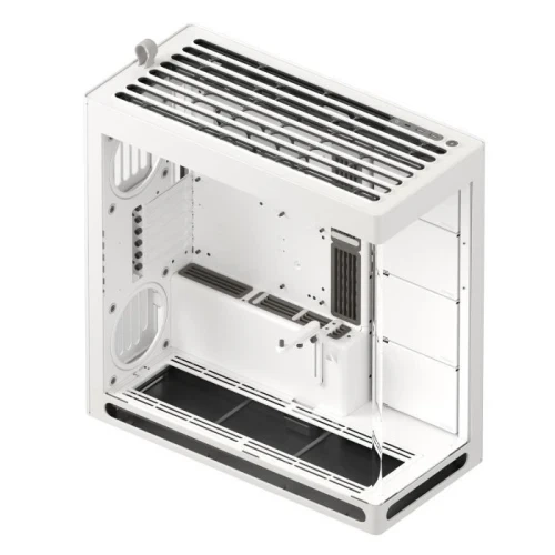Корпус HAVN HS 420, White, без БЖ, Mid Tower, для E-ATX / ATX / MicroATX / Mini-ITX, 1xType-C / 2xUSB 3.2, макс. CPU - 185 мм / VGA - 480 мм, бічна та передня панель із загартованого скла (HVN-CA-HS420-05) - зображення 3