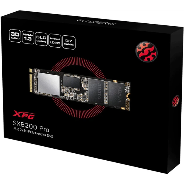 SSD диск ADATA XPG SX8200 Pro 512GB M.2 NVMe (ASX8200PNP-512GT-C) - изображение 6