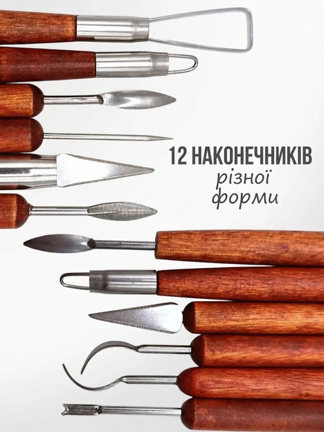 Набор инструментов для лепки и резьбы по глине воску и керамике 6 шт SP-06 (JDT-0850375) - изображение 3