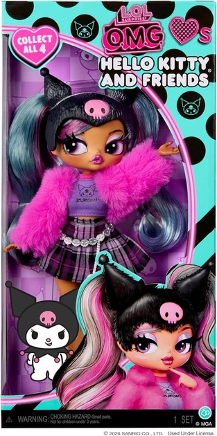 Лялька LOL Surprise OMG Hello Kitty and Friends Kuromi - ЛОЛ Сюрприз OMG Хеллоу Kiтті та друзі Куромі (249894) - ігровий набір MGA - зображення 3