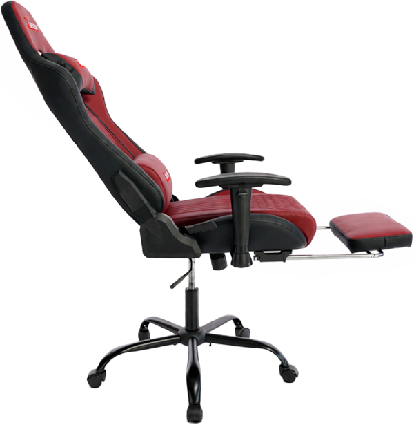 Fotel gamingowy Hedo 100095 z wysuwanym podnóżkiem Red (5907184130712) - obraz 2