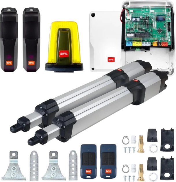 Zestaw automatyki do bram dwuskrzydłowych BFT KUSTOS BT B40 KIT INT (8027908784254) - Zdjęcie 1 Zestaw automatyki do bram dwuskrzydłowych BFT KUSTOS BT B40 KIT INT (8027908784254) - obraz 1