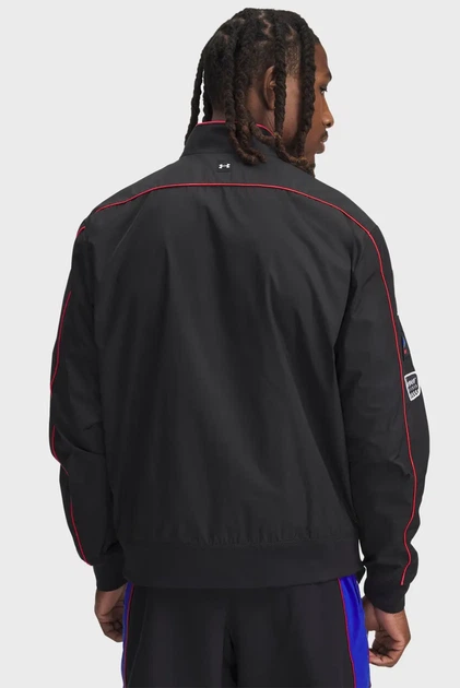 Чоловіча чорна вітровка Pjt Rck Warmup Jkt Under Armour MD 1389931-001 - зображення 3
