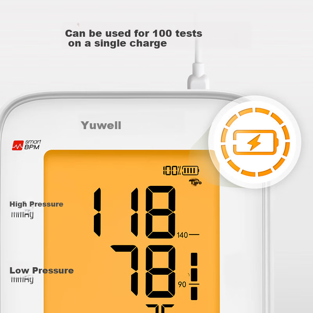 Тонометр Yuwell 660CR электронный перезаряжаемый, домашний - изображение 4