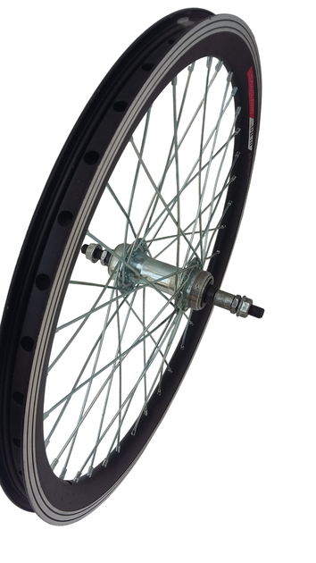 Колесо 20" заднее двойное под трещотку и V-brake, стальная втулка на шариках - изображение 3