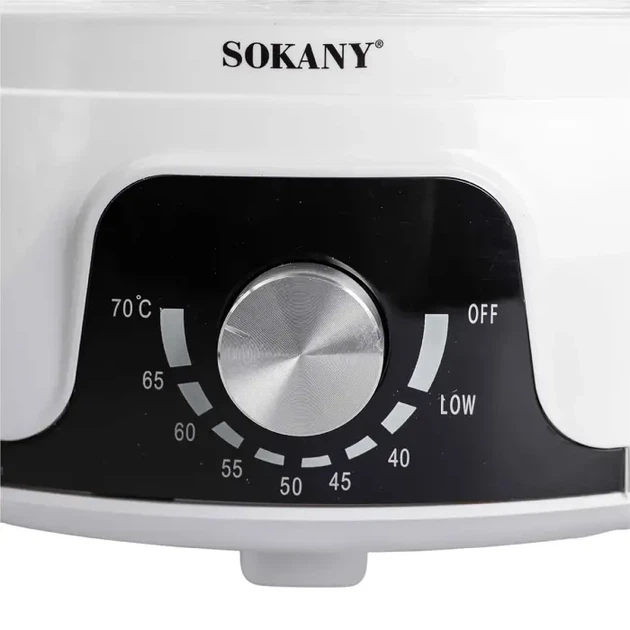 Сушарка для фруктів та овочів електрична 350 Вт 5 лотків Sokany SK-10072 - зображення 6