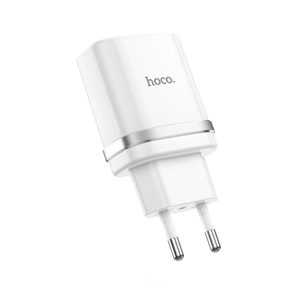 Мережевий зарядний пристрій HOCO C12Q Smart QC3.0 Type-C cable 18W White - изображение 4