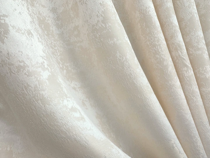 Комплект коротких штор VR-Textil Жакард Sultan YL № 1763ш Молочний 130х170 см 2 шт (35-0461) - зображення 5