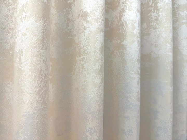 Комплект коротких штор VR-Textil Жакард Sultan YL № 1763ш Молочний 130х170 см 2 шт (35-0461) - зображення 8