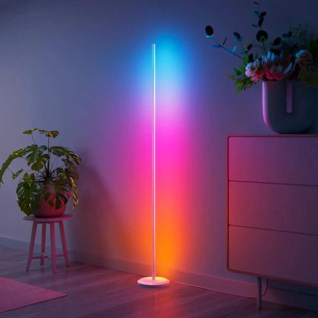 Торшер Nanoleaf Smart Floor Lamp Білий RGB Matter Wi-Fi NL7204K0201A070 - зображення 3