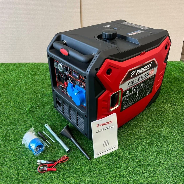 Инвенторный Генератор бензиновый Firocci FG12900Ei (6.0-6.5 кВт) +Электростартер +Колеса +Пульт - изображение 4