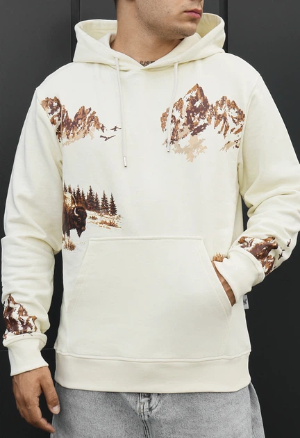 Мужской Худи Стаф Молочный С Принтом Спортивный Staff Print Milk XL (401608) - Фото 3 Мужской Худи Стаф Молочный С Принтом Спортивный Staff Print Milk XL (401608) - изображение 3