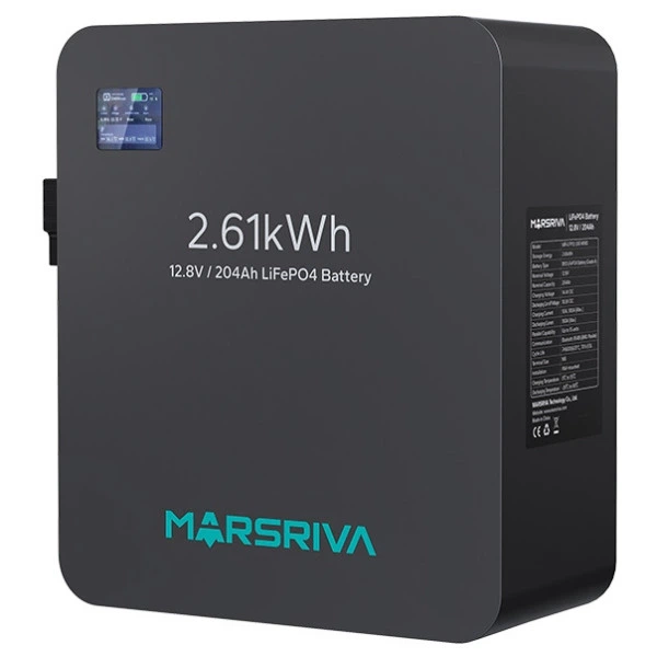 Аккумулятор LiFePO4 Marsriva MR-LFP12-200-WMD 12,8V 204Ah 2,61 кВт·ч для ИБП и резервного питания, настенный - Фото 3 Аккумулятор LiFePO4 Marsriva MR-LFP12-200-WMD 12,8V 204Ah 2,61 кВт·ч для ИБП и резервного питания, настенный - изображение 3
