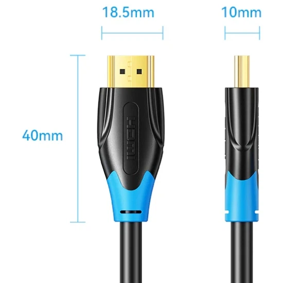 Кабель HDMI M - M, 1.5м, V2.0, 4K 60Гц PVC Vention - изображение 2