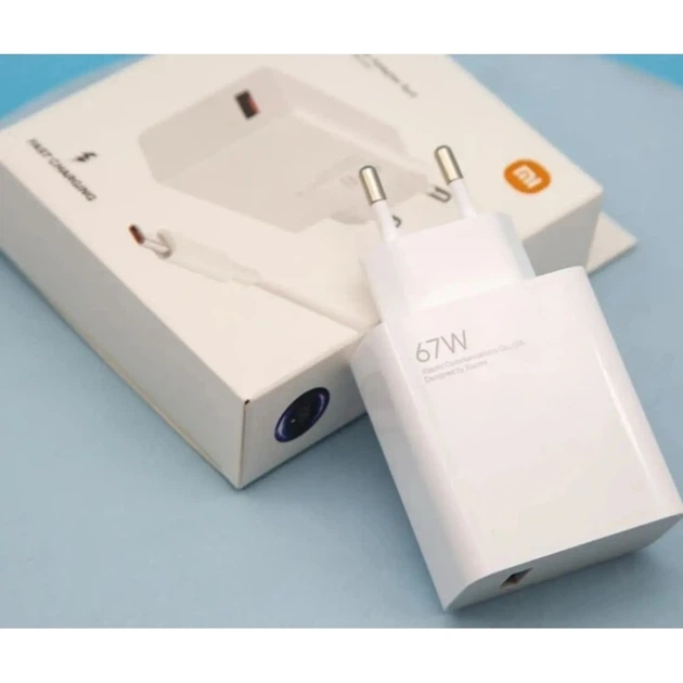 Зарядное устройство Xiaomi 67W HyperCharge Combo (USB-A) + кабель USB Type-C, White - Фото 4 Зарядное устройство Xiaomi 67W HyperCharge Combo (USB-A) + кабель USB Type-C, White - изображение 4
