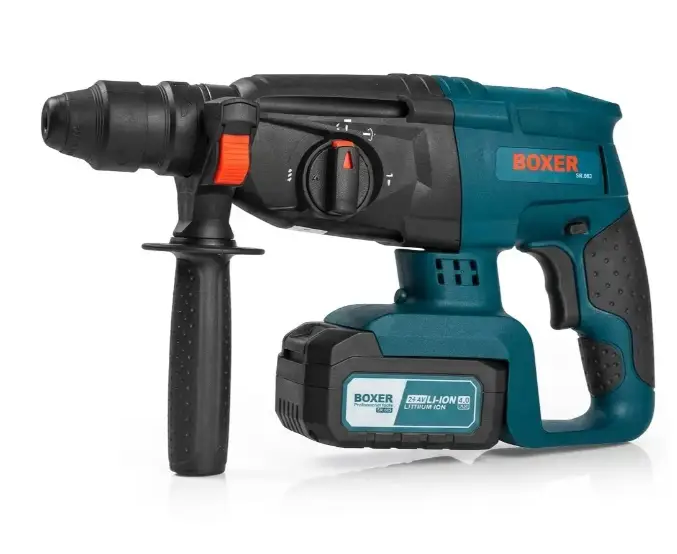 Перфоратор ударний акумуляторний BOXER SR-083 патрон SDS-Plus 2,1 Дж 2 акумулятори 24 В 4 Аг в кейсі - зображення 7