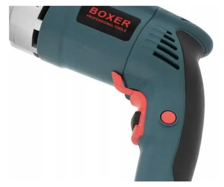 Ударная сетевая дрель BOXER SR-052 мощностью 1650 Вт с двухскоростным режимом, зубчатым патроном, дополнительной рукояткой и ограничителем глубины - изображение 6