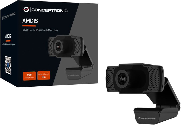 Веб-камера  Conceptronic AMDIS01B Black (100752507) - зображення 2
