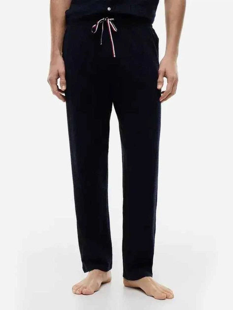 Пижама (рубашка + штаны) мужская хлопковая Tommy Hilfiger 950537204 L Синяя (1161162256) - изображение 4