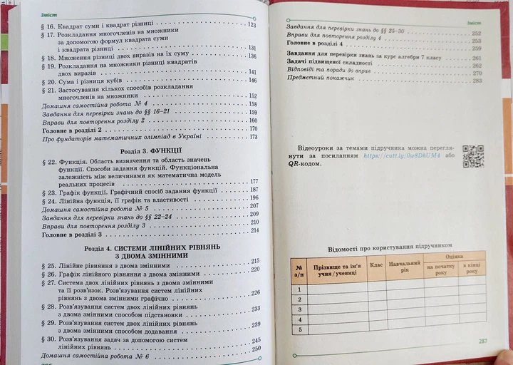 Алгебра 7 клас НУШ Істер (підручник для закладів загальної середньої освіти) - Фото 3 Алгебра 7 клас НУШ Істер (підручник для закладів загальної середньої освіти) - зображення 3