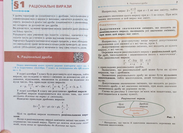 Алгебра 8 клас НУШ (Підручник для закладів загальної середньої освіти) - Фото 5 Алгебра 8 клас НУШ (Підручник для закладів загальної середньої освіти) - зображення 5