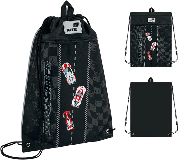 Сумка для взуття Kite Race&Win 46х33 см Чорна (K26-601M-8) - изображение 2