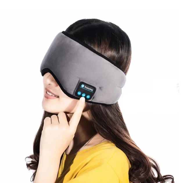 Маска для сну з навушниками MUSIC GOGGLES A183 з гарнітурою Bluetooth Сірий - Фото 8 Маска для сну з навушниками MUSIC GOGGLES A183 з гарнітурою Bluetooth Сірий - изображение 8