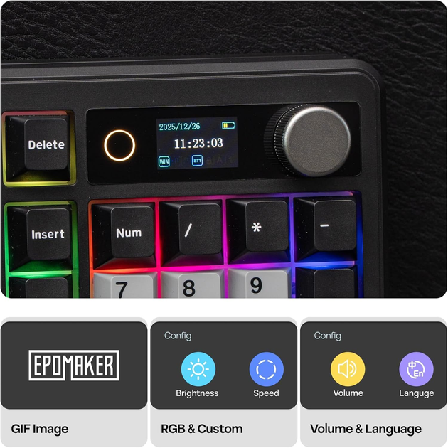 Клавіатура бездротова EPOMAKER TH99 PRO Creamy Jade Switch Black - зображення 8