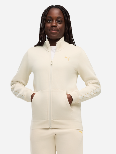 Детский спортивный костюм (толстовка + штаны) для девочки Puma Essentials Tape 69542087 134-140 см Alpine Snow (4070033461617) - Фото 3 Детский спортивный костюм (толстовка + штаны) для девочки Puma Essentials Tape 69542087 134-140 см Alpine Snow (4070033461617) - изображение 3
