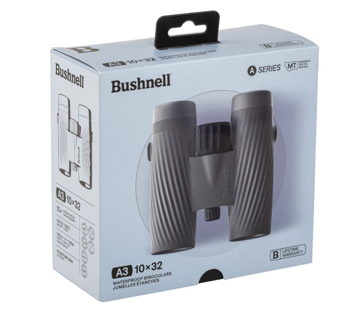 Бінокль Bushnell A3 середнього розміру 10x32 Білий A3-1032FG - зображення 3