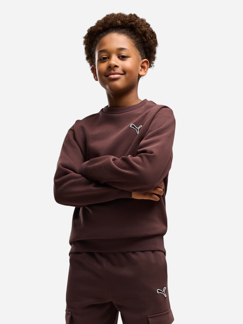 Підлітковий спортивний костюм (світшот + штани) для хлопчика Puma Essentials Elevated 69521833 146-152 см Chocolate Fondue (4070033473344) - зображення 3