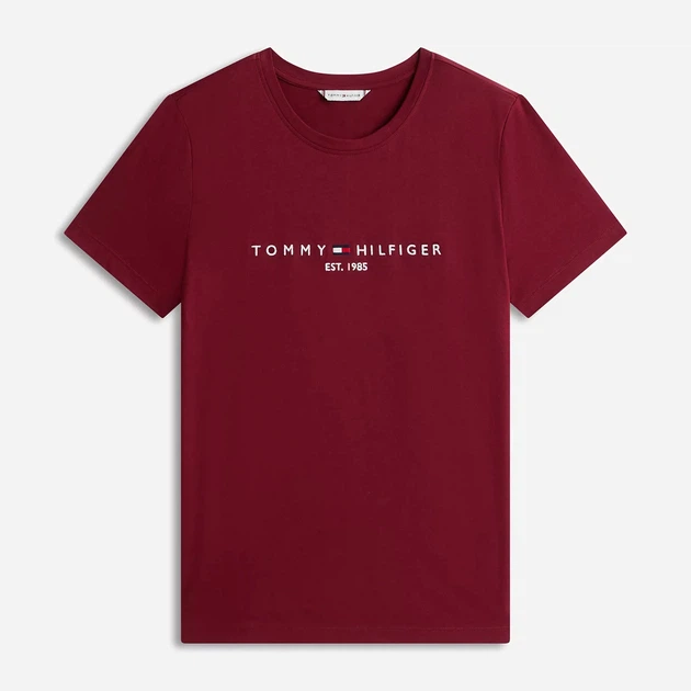 Футболка хлопковая женская Tommy Hilfiger 974088272 2XL Бордовая (1161142530) - Фото 5 Футболка хлопковая женская Tommy Hilfiger 974088272 2XL Бордовая (1161142530) - изображение 5
