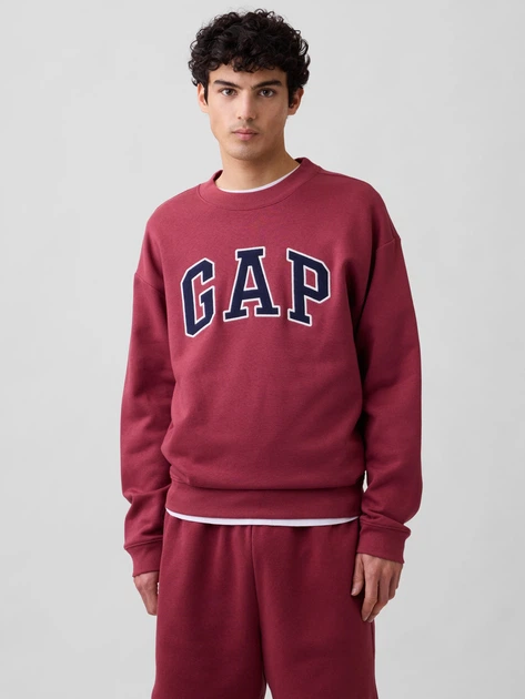 Світшот на флісі жіночий GAP 23130548 XL Бордовий (1161259958) - Фото 5 Світшот на флісі жіночий GAP 23130548 XL Бордовий (1161259958) - зображення 5