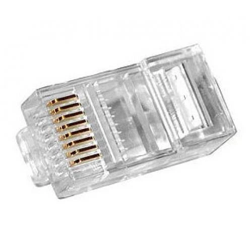Коннектор 100шт RJ45 8P8C Cat5 Cat5e Cat6 RJ45 670029 - Фото 5 Коннектор 100шт RJ45 8P8C Cat5 Cat5e Cat6 RJ45 670029 - изображение 5