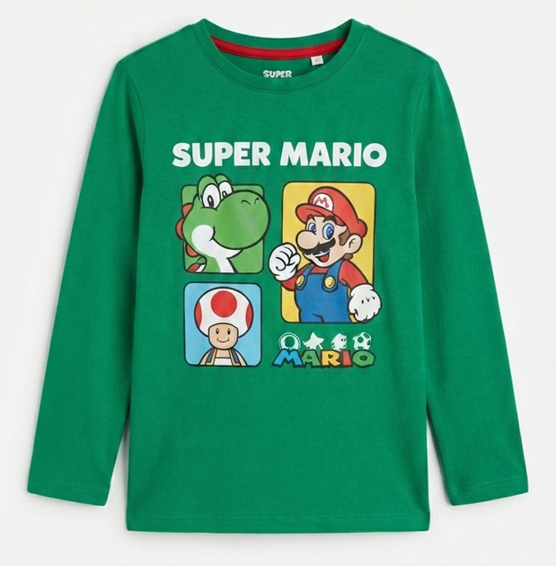 Дитяча піжама super mario (primark), червоний з зеленим, зріст 116 см, 5-6 років - Фото 3 Дитяча піжама super mario (primark), червоний з зеленим, зріст 116 см, 5-6 років - изображение 3