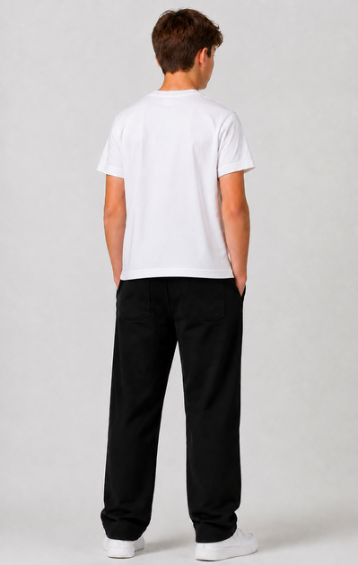 Прямые штаны для мальчика AMZ Jeans 146-152 размер черные 26127768 - изображение 2