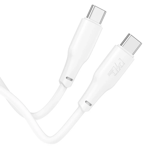 Кабель Hoco X93 USB-C to USB-C 3A 100W 1 м White (6931474790712) - Фото 4 Кабель Hoco X93 USB-C to USB-C 3A 100W 1 м White (6931474790712) - зображення 4