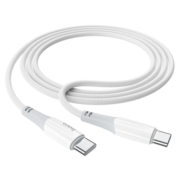 Кабель Hoco X70 USB C до USB C PD 3A 60W 1 м White (6931474760517) - Фото 2 Кабель Hoco X70 USB C до USB C PD 3A 60W 1 м White (6931474760517) - зображення 2