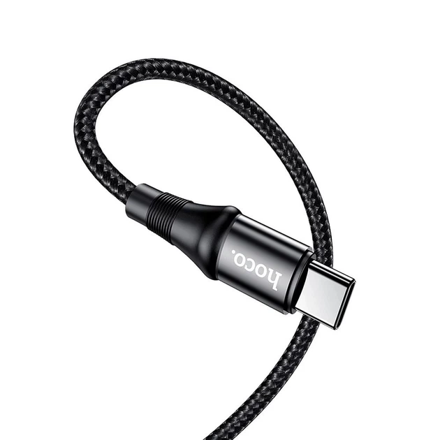 Кабель Hoco X50 USB C до USB C PD 5A 100W 1 м Black (6931474734259) - изображение 3