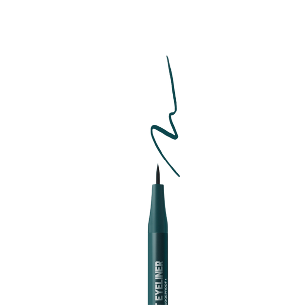 Рідка підводка-фломастер для очей TopFace Pro Ink (PT619), 04 Alpine Green Зелена - зображення 2