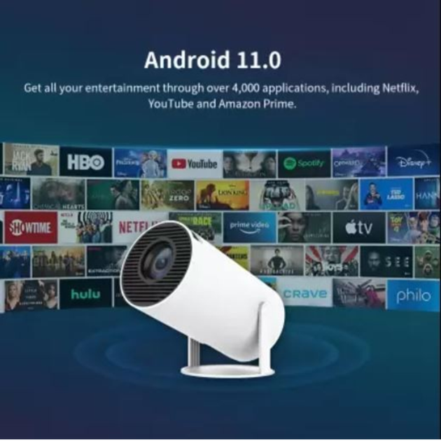 Проектор мультимедийный Android 11 HD 1280x720P с Wi-Fi 6 Bluetooth 5.0 портативный для домашнего кинотеатра (518392) - изображение 8