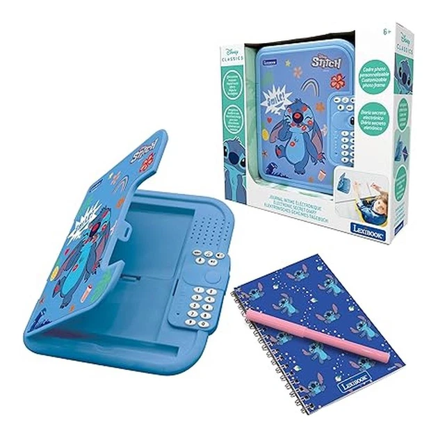 Elektroniczny sekretny pamiętnik Lexibook Disney Stitch z dyktafonem Niebieski (3380743104027) - obraz 2