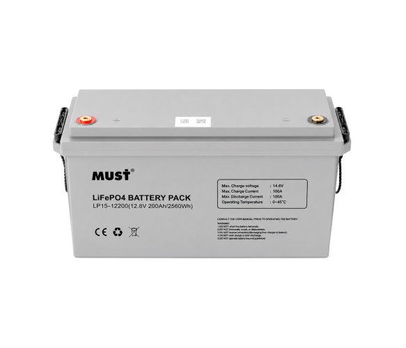Аккумуляторная батарея Must LiFePO4 LP15-12200 12,8V 200Ah 2,56kWh BMS100A@4S - изображение 2