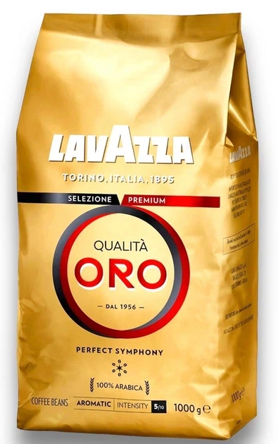 Кава в зернах Lavazza Qualita Oro 1000 г Італія - Фото 1 Кава в зернах Lavazza Qualita Oro 1000 г Італія - изображение 1