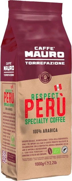 Кава в зернах Caffè Mauro Respect Peru 1 кг - Фото 1 Кава в зернах Caffè Mauro Respect Peru 1 кг - зображення 1
