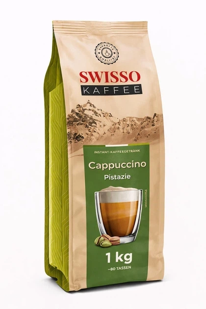 Капучіно Swisso фісташка 1 кг - Фото 1 Капучіно Swisso фісташка 1 кг - изображение 1