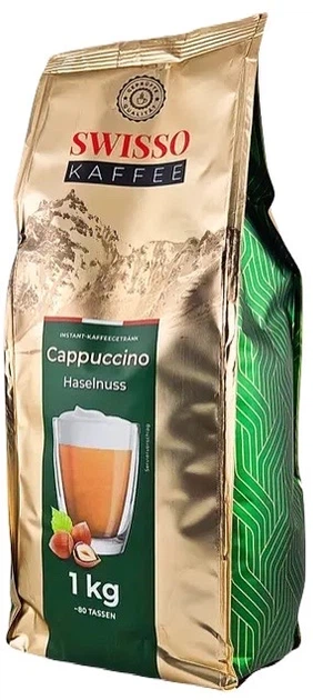 Капучіно Swisso Haselnuss 1 кг - Фото 1 Капучіно Swisso Haselnuss 1 кг - изображение 1